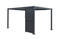 Sidepanel med justerbare lameller til pergola 4 meter - Outfit